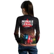 Camisa Agro BRK Minas Gerais Colheita de Café com UV50 + -  Gênero: Infantil Tamanho: Infantil PP