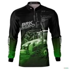 Camisa Agro BRK Trator 1167 Verde com UV50 + -  Gênero: Masculino Tamanho: PP