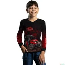 Camisa Agro BRK Trator 6675 F Vermelho com UV50+ -  Gênero: Infantil Tamanho: Infantil G1