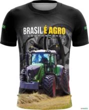 Camiseta Brk Brasil é Agro 06 Com Proteção Solar UV50 - Tamanho: P