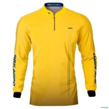 Camisa Agro Básica BRK NH Clean Amarela com UV50 + -  Gênero: Masculino Tamanho: GG