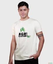 Camiseta Agro Brk Agricultura Algodão Egípcio -  Cor: Branco Tamanho: P