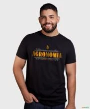 Camiseta Agro Brk Agronomia Algodão Egípcio -  Cor: Preto Tamanho: P