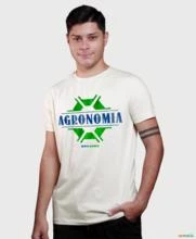 Camiseta Agro Brk Preta Agronomia Algodão Egípcio -  Cor: Branco Tamanho: PP