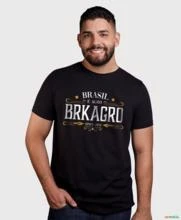 Camiseta Agro Brk Brasil é Agro Algodão Egípcio -  Cor: Preto Tamanho: M