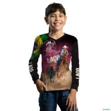 Camisa Agro Feminina BRK Prova do Laço Xadrez com UV50+ -  Gênero: Infantil Tamanho: Infantil GG