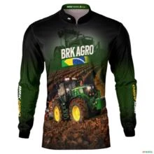 Camisa Agro BRK Trator Arado em Fazenda UV50+ -  Gênero: Masculino Tamanho: PP