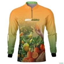 Camisa Agro BRK Cultivo Frutas Produtor de Laranja Com UV50 + -  Gênero: Masculino Tamanho: PP