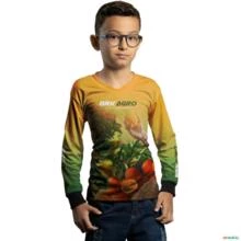 Camisa Agro BRK Cultivo Frutas Produtor de Laranja Com UV50 + -  Gênero: Infantil Tamanho: Infantil PP