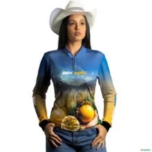 Camisa Agro BRK Cultivo Frutas Produtor de Maracujá com UV50+ -  Gênero: Feminino Tamanho: Baby Look PP