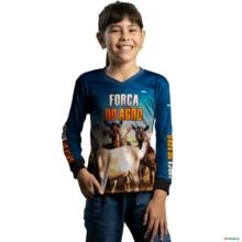 Camisa Agro Brk A Força do Agro Produtor de Caprinos com UV50+ -  Gênero: Infantil Tamanho: Infantil P