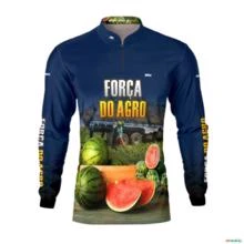 Camisa Agro BRK Cultivo Frutas Produtor de Melancia com UV50+ -  Gênero: Masculino Tamanho: P