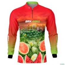 Camisa Agro BRK Cultivo Frutas Produtor de Melancia com UV50+ -  Gênero: Masculino Tamanho: PP