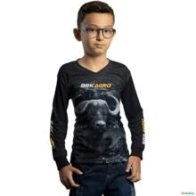 Camisa Agro BRK Criação de Bubalinos com Proteção UV50+ -  Gênero: Infantil Tamanho: Infantil G