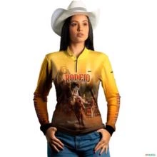 Camisa Agro BRK Rodeio Sela Americana Com UV50+ -  Gênero: Feminino Tamanho: Baby Look P