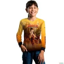 Camisa Agro BRK Rodeio Sela Americana Com UV50+ -  Gênero: Infantil Tamanho: Infantil M