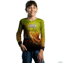 Camisa Agro BRK Colheita de Sorgo Agricultura Com Proteção UV50 + -  Gênero: Infantil Tamanho: Infantil PP
