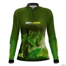 Camisa Agro BRK Cultivo Frutas Produtor de Abacate com UV50+ -  Gênero: Feminino Tamanho: Baby Look PP