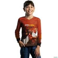 Camisa Agro BRK Criação De Galinhas Avicultor com UV50+ -  Gênero: Infantil Tamanho: Infantil PP