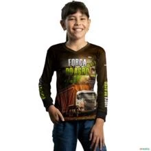 Camisa Agro Brk A Força do Agro Camihão Colheita de Cana com UV50+ -  Gênero: Infantil Tamanho: Infantil G2