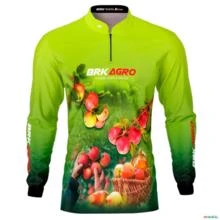 Camisa Agro BRK Cultivo Frutas Produtor de Maçã com UV50+ -  Gênero: Masculino Tamanho: P