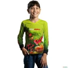 Camisa Agro BRK Cultivo Frutas Produtor de Maçã com UV50+ -  Gênero: Infantil Tamanho: Infantil PP