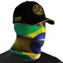 Bandana Tubeneck Brk Bandeira do Brasil 3 com Proteção Solar Uv50+