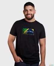 Camiseta Agro Brk Logo Brasil Algodão Egípcio -  Tamanho: GG
