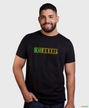 Camiseta Agro Brk Bandeira do Brasil Algodão Egípcio -  Tamanho: M