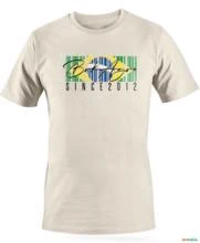 Camiseta Agro BRK Brasil Algodão Egípcio -  Cor: Branco Tamanho: G1