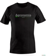 Camiseta BRK Agro Curso Agronomia Escrita Algodão Egípcio -  Cor: Preto Tamanho: G1