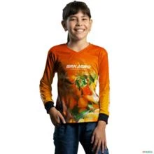 Camisa Agro BRK Cultivo Frutas Produtor de Tangerina com UV50+ -  Gênero: Infantil Tamanho: Infantil P