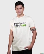 Camiseta Agro BRK Produtor Rural Algodão Egípcio -  Cor: Branco Tamanho: G1