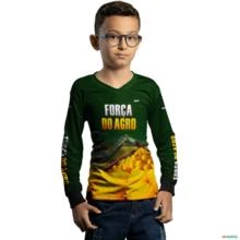 Camisa Agro Brk A Força do Agro Produtor de Melão com UV50+ -  Gênero: Infantil Tamanho: Infantil P
