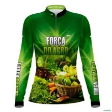 Camisa Agro Brk A Força do Agro Produtor de Hortaliças com UV50+ -  Gênero: Feminino Tamanho: Baby Look G2