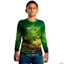 Camisa Agro BRK Hortaliças Agricultura com UV50+ -  Gênero: Infantil Tamanho: Infantil P