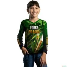 Camisa Agro Brk A Força do Agro Produtor de Cana com UV50+ -  Gênero: Infantil Tamanho: Infantil GG