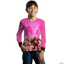 Camisa Agro Feminina BRK Cavalgada Nossa Senhora com UV50+ -  Gênero: Infantil Tamanho: Infantil P