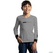 Camisa Agro Brk Cinza Clean com Proteção UV50+ -  Gênero: Infantil Tamanho: Infantil P