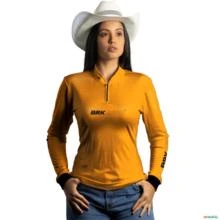 Camisa Agro Brk Laranja Clean com Proteção UV50+ -  Gênero: Feminino Tamanho: Baby Look P
