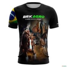 Camisa Agro Brk Cavalos O Agro Move o Brasil com Proteção UV50+ -  Gênero: Masculino Tamanho: PP