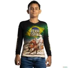Camisa Agro Brk Team Roping BR com Proteção Solar UV50+ -  Gênero: Infantil Tamanho: Infantil P