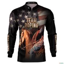Camisa Agro BRK Team Roping Estados Unidos com UV50+ -  Gênero: Masculino Tamanho: G1