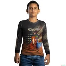 Camisa Agro Brk Prova dos Três Tambores Estados Unidos com UV50+ -  Gênero: Infantil Tamanho: Infantil PP