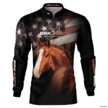 Camisa Agro BRK Team Roping Estados Unidos 2 com UV50+ -  Gênero: Masculino Tamanho: P