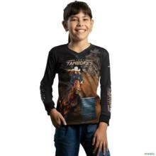 Camisa Agro Brk Três Tambores Cavalos com UV50+ -  Gênero: Infantil Tamanho: Infantil P