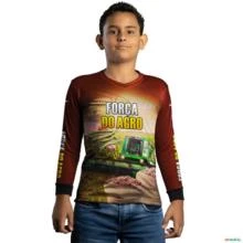 Camisa Agro Brk Força do Agro Produtor de Feijão com UV50+ -  Gênero: Infantil Tamanho: Infantil PP