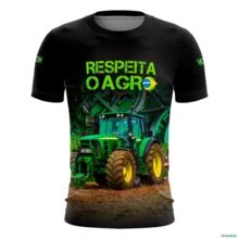 Camiseta Agro Brk Respeita o Agro com Proteção Solar UV  50+ -  Gênero: Masculino Tamanho: PP