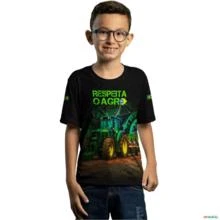 Camiseta Agro Brk Respeita o Agro com Proteção Solar UV  50+ -  Gênero: Infantil Tamanho: Infantil M
