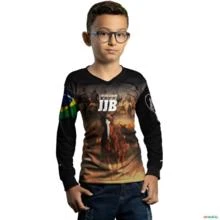 Camisa Agro Brk Cavalgada Elite JJB com Proteção UV50+ -  Gênero: Infantil Tamanho: Infantil P